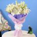 Lovely 6 White Oriental Lilies Bouquet