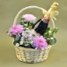 Mixed Flowers & Sparkling Juice Basket