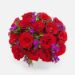 premium red roses vase arrangement