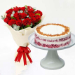 Red Velvet Peanut Butter Cake & Timeless Roses