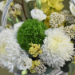 Serene Mixed Flowers Round Basket