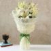 serene white oriental lilies bouquet