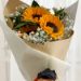 Sunflower Bouquet With Cute Teddy