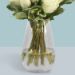 Vase of Elegant White Roses