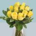 Vase of Sunshine Yellow Roses