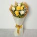White And Yellow 20 Roses Bouquet