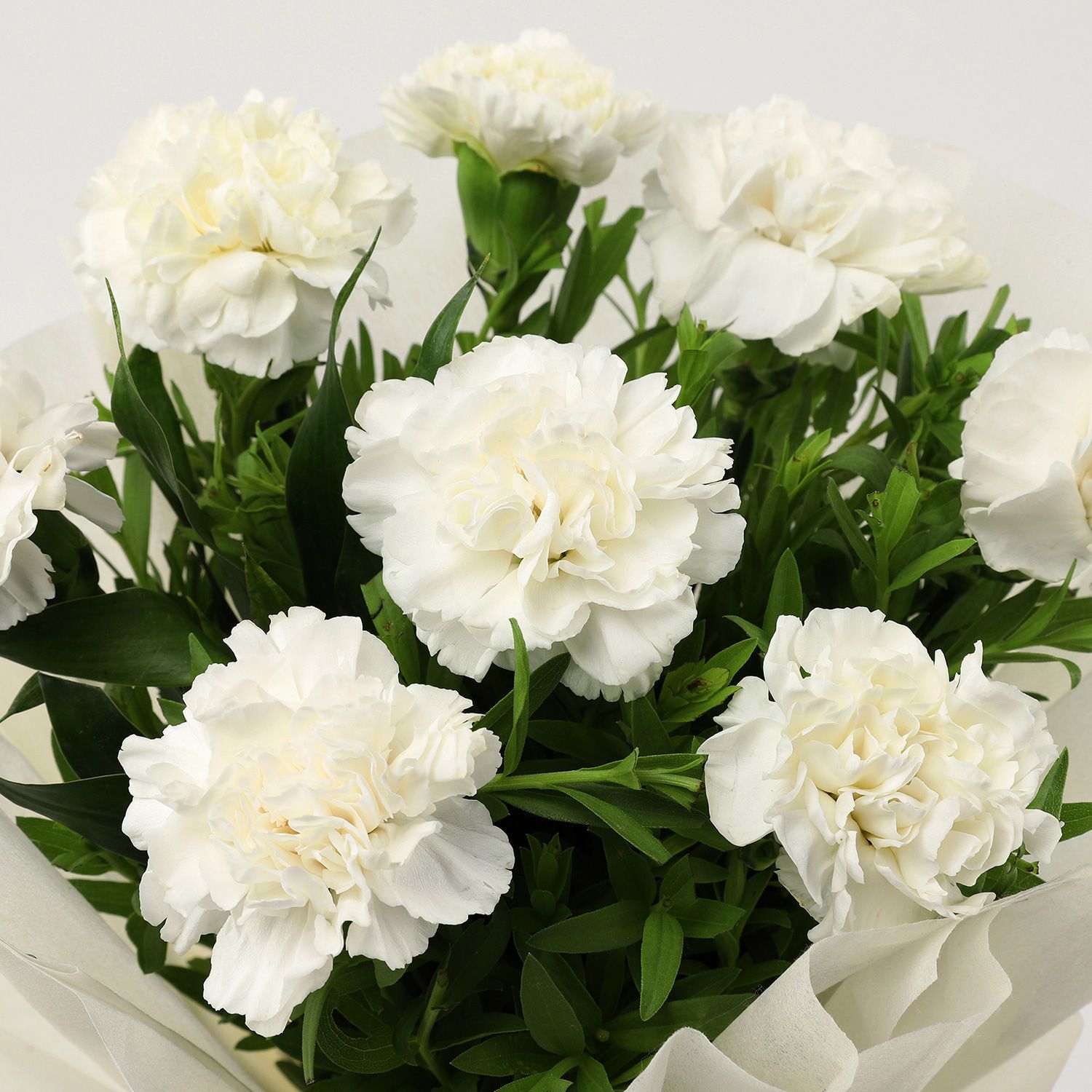 Online 8 White Carnations Bouquet Gift Delivery in Philippines - FNP