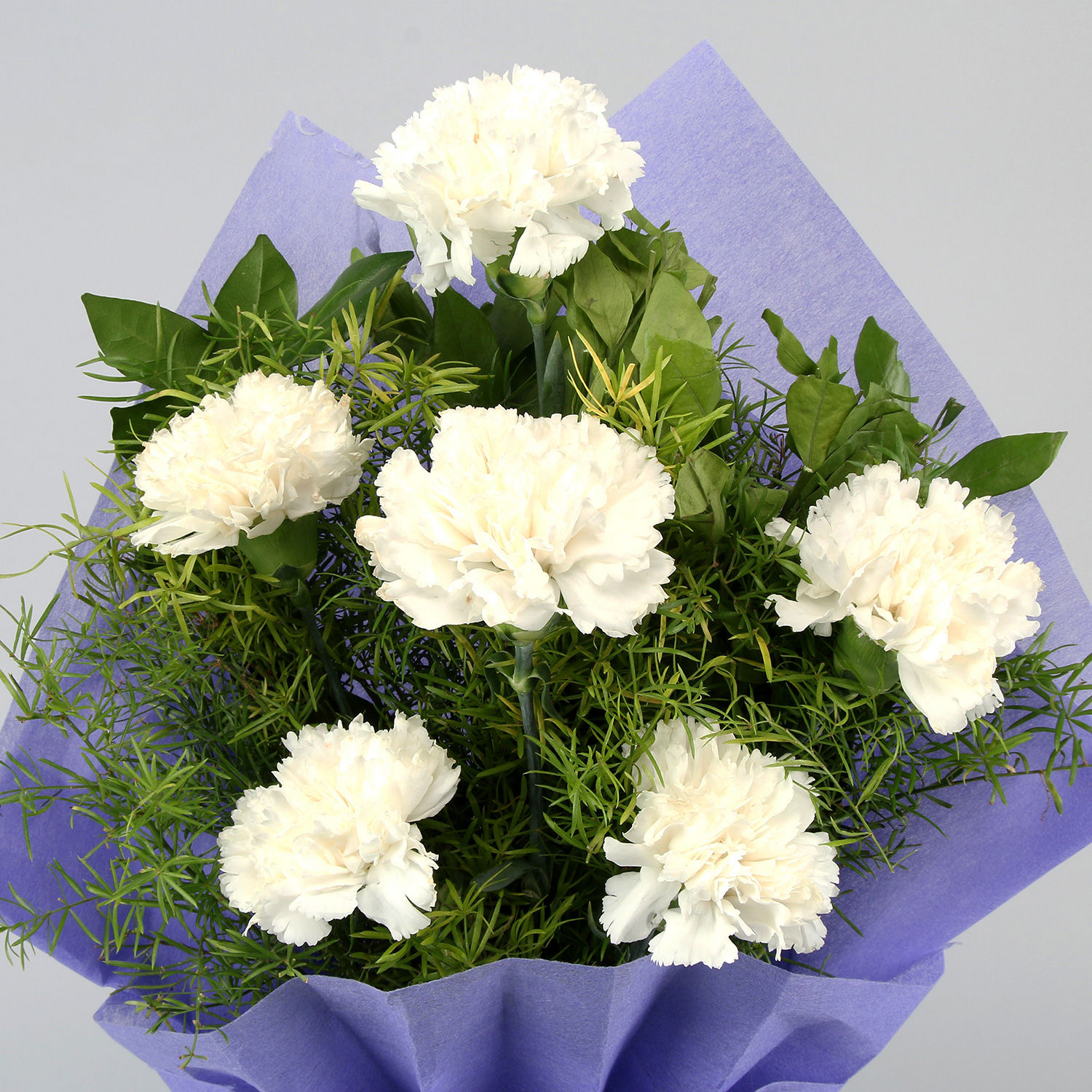 Online Heavenly 3 White Carnations Bunch Gift Delivery in Philippines - FNP